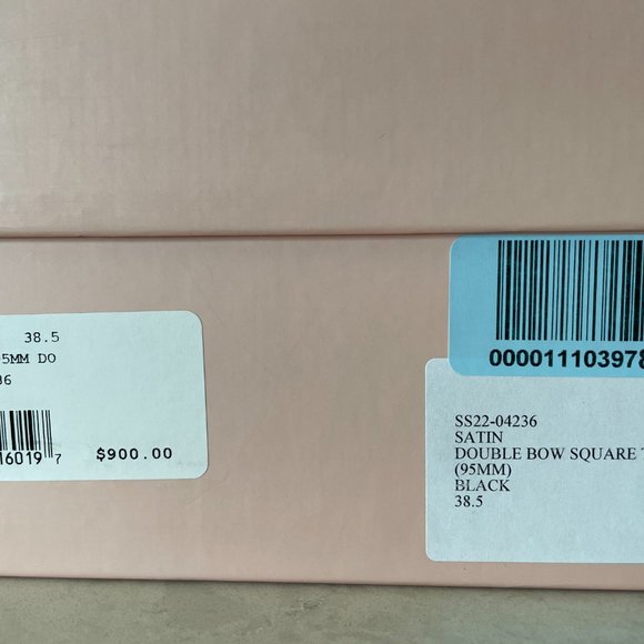 Mach & Mach Satin Double Bow Square Toe Mule - Picture 3 of 3